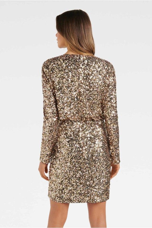 Forever new gold outlet dress