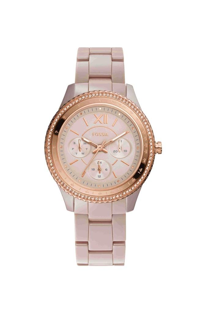 Buy FOSSIL 38 MM Rose Gold Ceramic Analog Watch For Women