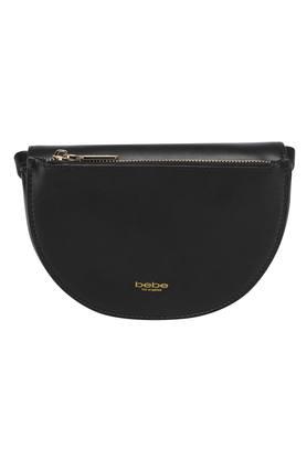 Buy Bebe Black Womens Hook And Loop Closure Sling Bag Shoppers Stop