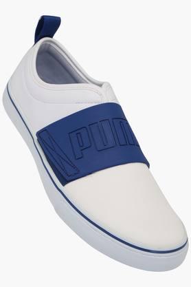 Mens Leather Velcro Closure Sports Shoes