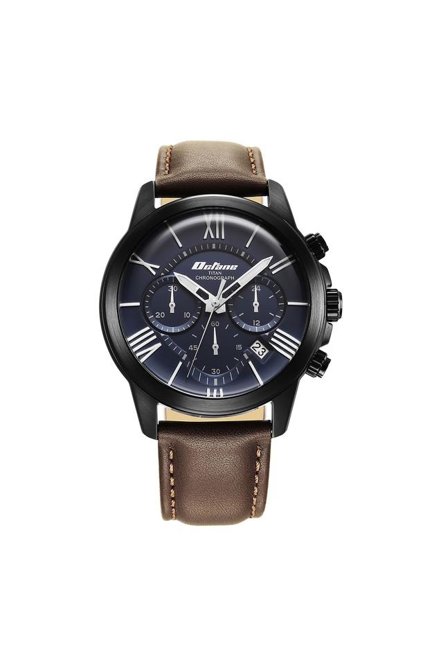 Buy TITAN Classic Sporty Mens 51 x 12.20 x 44 mm Blue Dial Stainless Steel Analog Watch 90152NL01 Shoppers Stop
