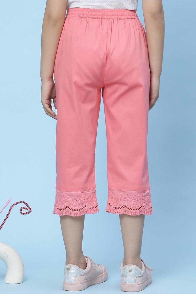 Buy GLOBAL DESI GIRLS Off White Floral Polyester Regular Fit Girls Capri   Shoppers Stop