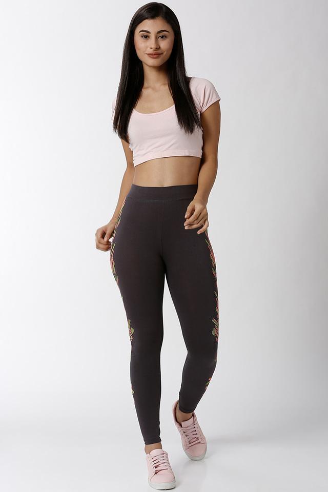 Buy No Nonsense women seamless plain leggings grey Online | Brands For Less