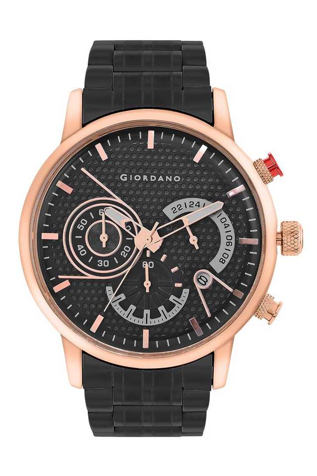 Giordano analog black outlet dial men's watch