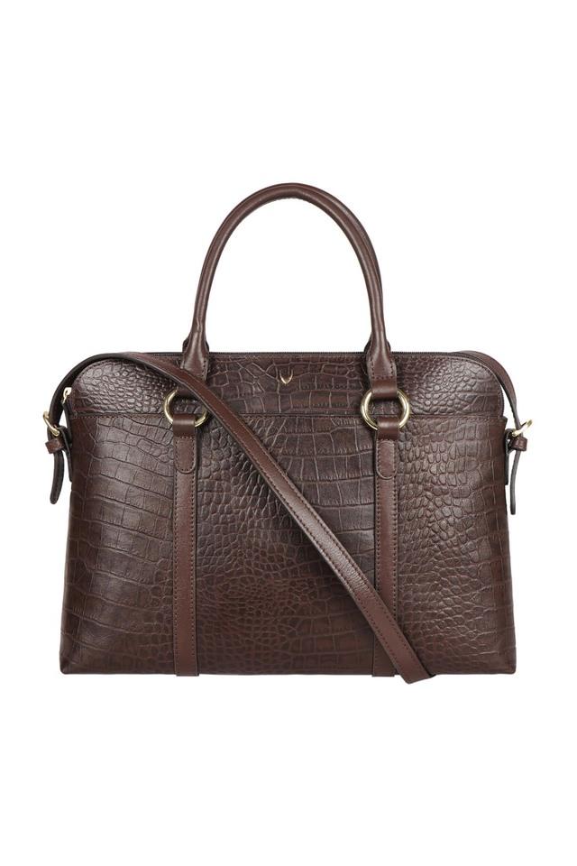 Buy HIDESIGN Brown Lovato 01 Buckle Closure Leather Womens Casual Laptop Bag Shoppers Stop