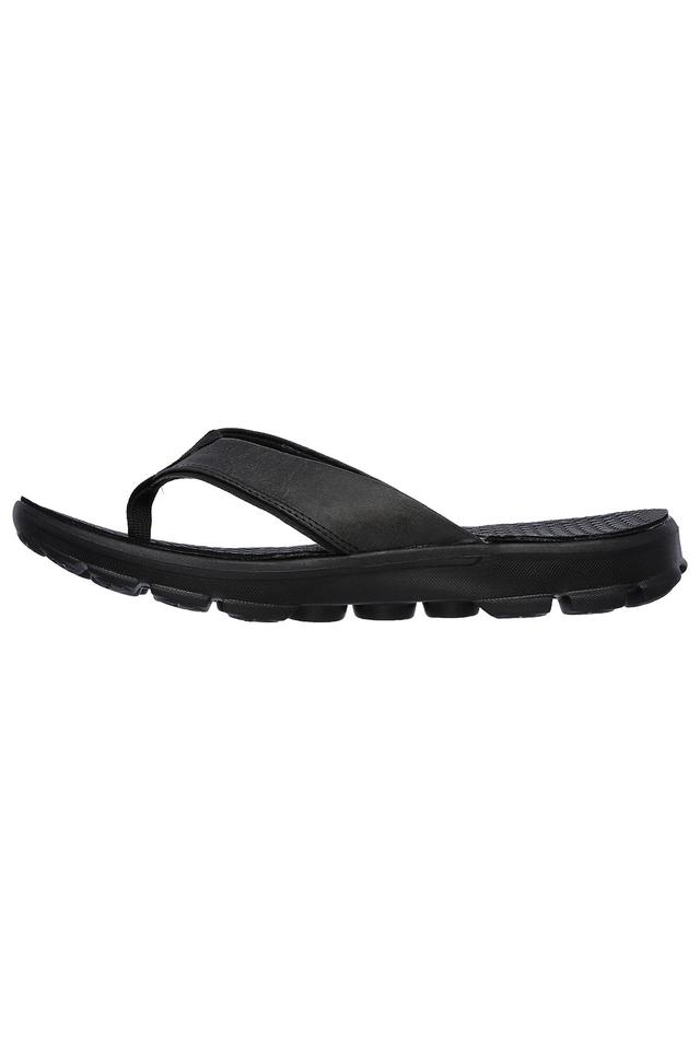 Skechers black flip online flops