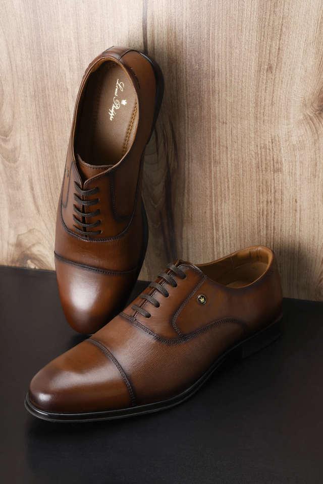 Buy LOUIS PHILIPPE Tan Leather Lace Up Men s Formal Shoe Shoppers Stop