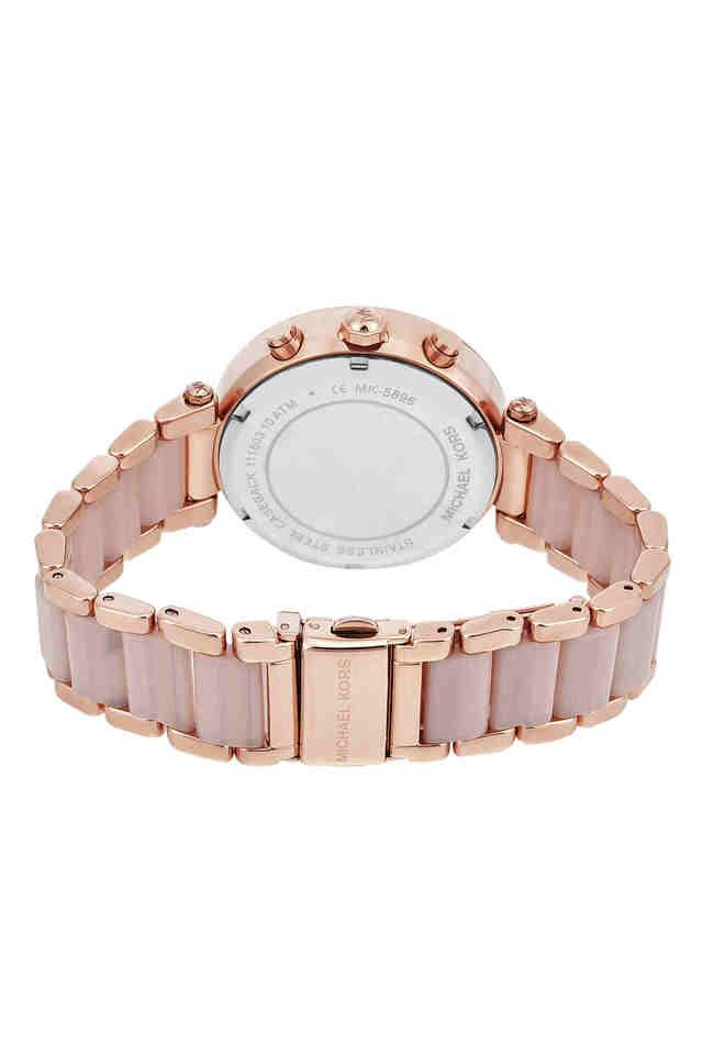 Buy MICHAEL KORS Parker 11 mm Rose Gold Dial Stainless Steel