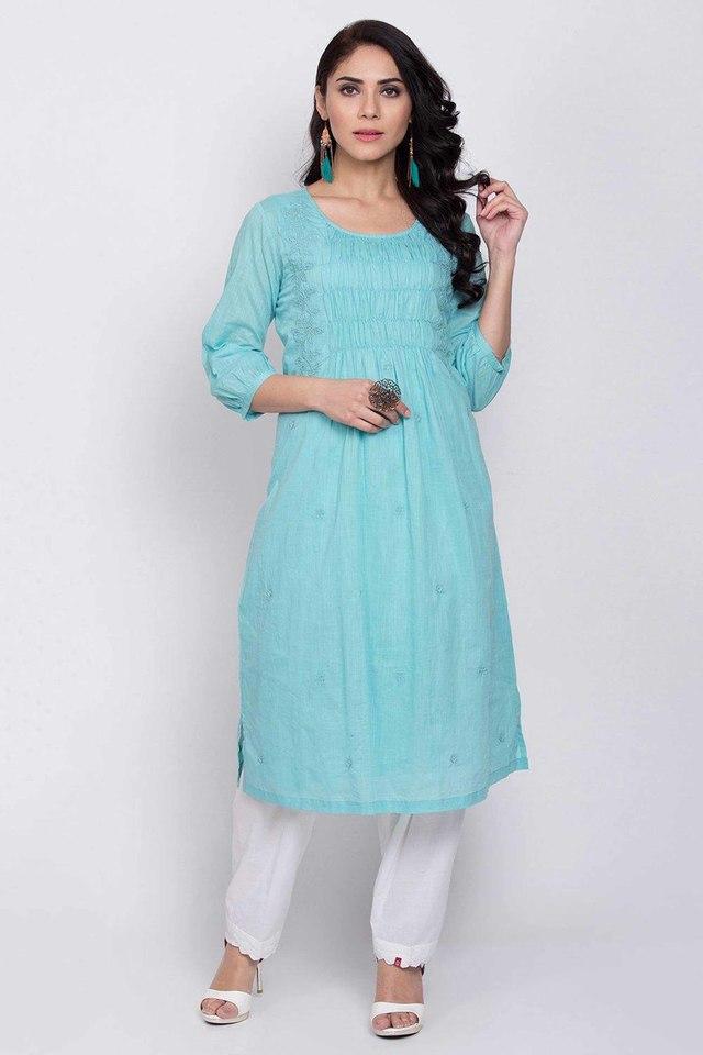 Biba chikankari kurta hotsell