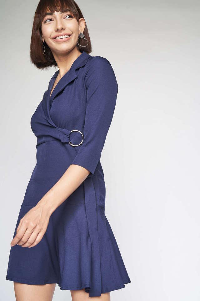 Polyester clearance wrap dress