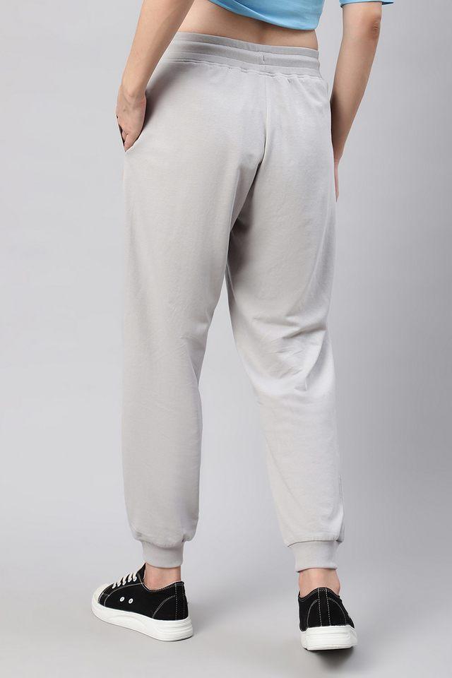 Buy FREE AUTHORITY Grey Graphic Print Cotton Women s Joggers Shoppers Stop