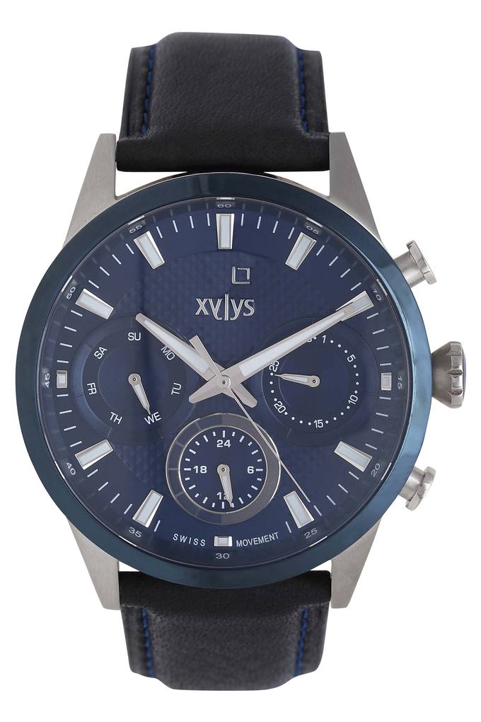 Buy XYLYS Mens Blue Dial Multi Function Watch 40034KL02E