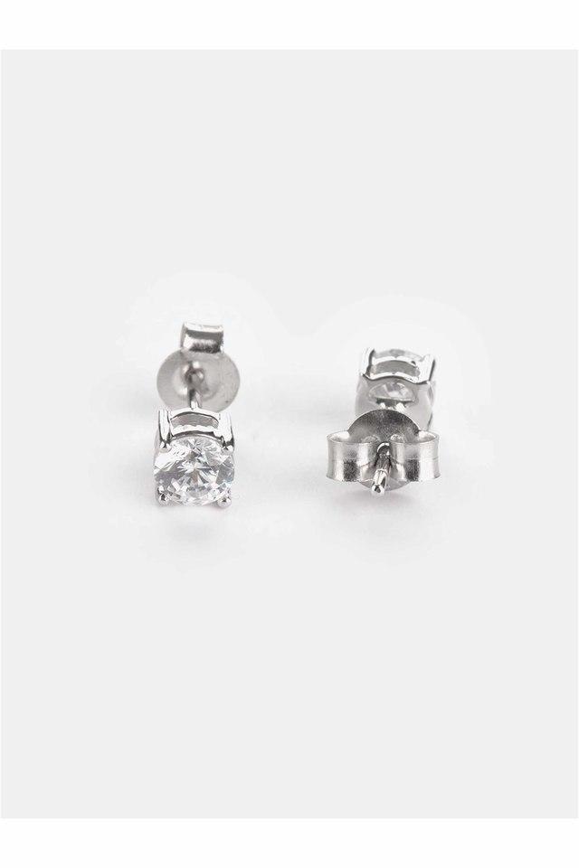 Diamond Accent Flower Stud Earrings in Sterling Silver | Zales Outlet