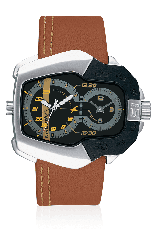 Fastrack watch outlet leather