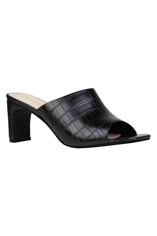 Formal black cheap sandals for ladies