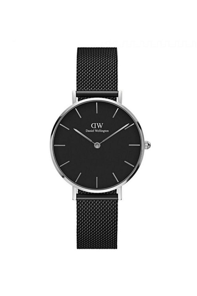 Buy DANIEL WELLINGTON Petite Ashfield 28 mm Black Dial Stainless Steel Analogue Watch for Women Shoppers Stop