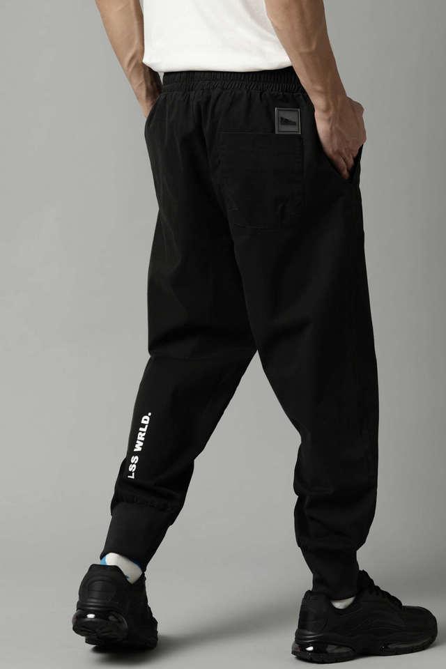 Buy BREAKBOUNCE Solid Cotton Slim Fit Mens Track Pants  Shoppers Stop