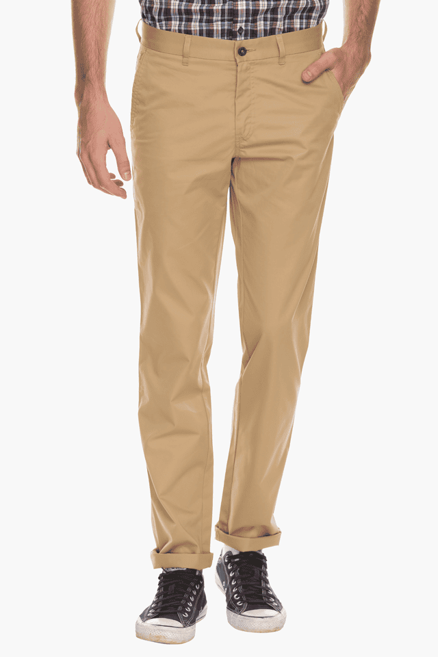 LOUIS PHILIPPE - Light Khaki Formal Trousers - 2