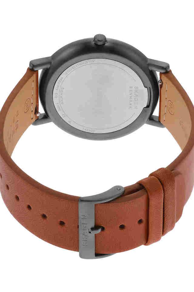 Skagen signatur blue outlet leather watch