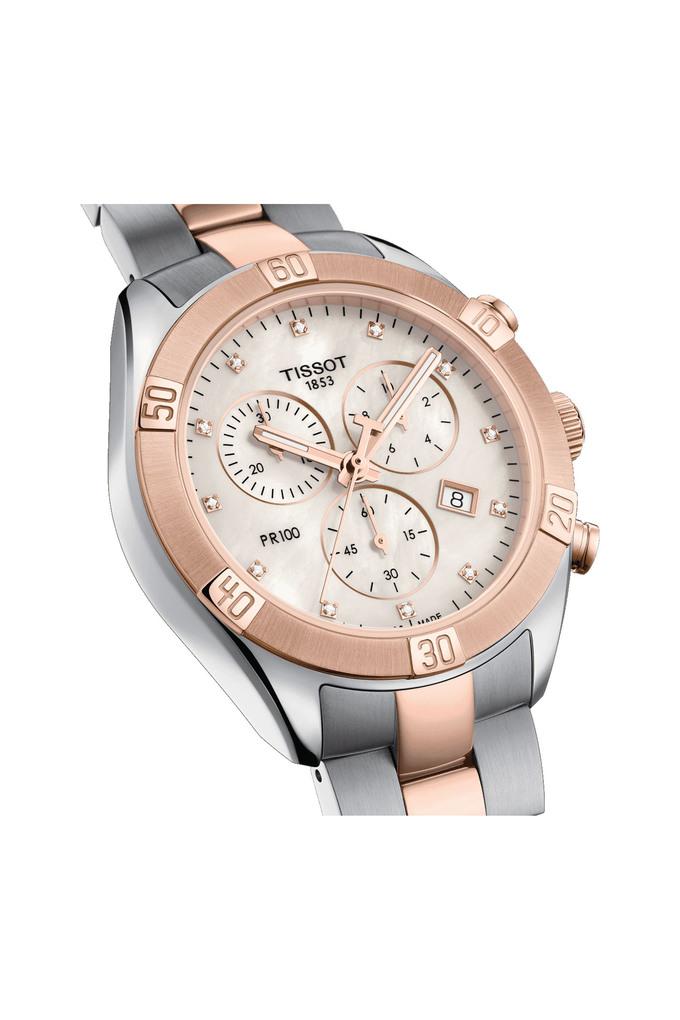 Buy TISSOT Womens Mother Of Pearl Dial Stainless Steel Chronograph