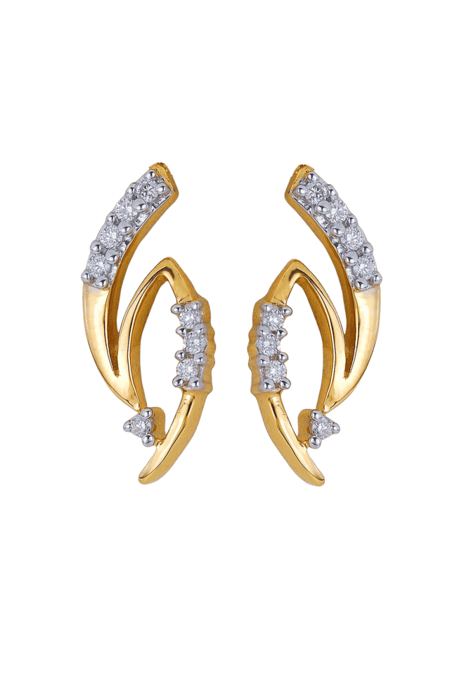 Buy Sabera Diamond Stud Earrings Online | CaratLane