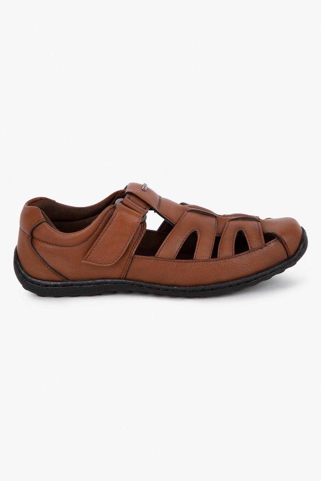 Buy DUKE Multi Mens Leather Fisherman Sandals Shoppers Stop