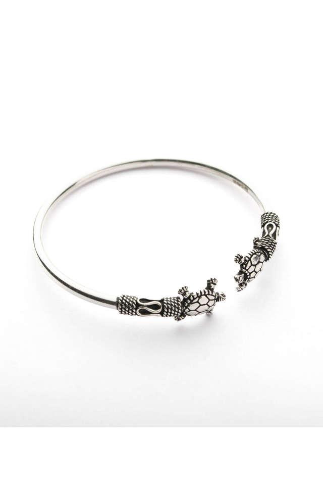 Oxidized Silver Banjara Adjustable bracelet for women and girls.