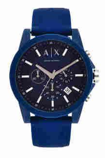 Armani exchange blue clearance watch