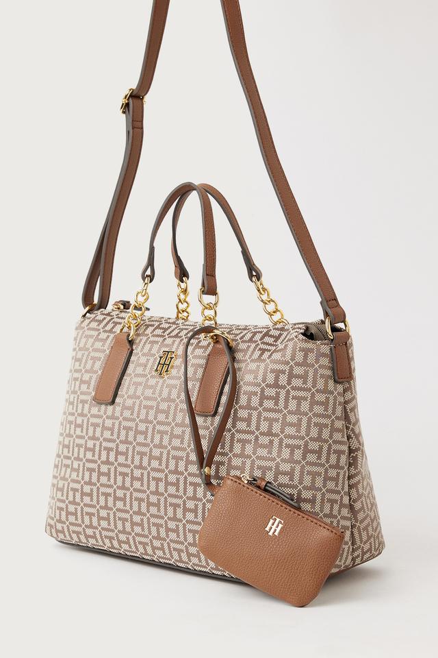 Jacquard Zipper Closure Women s Casual Bowling Bag