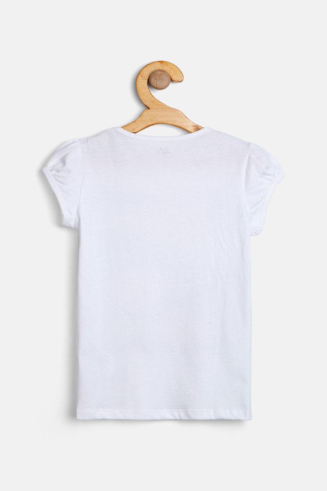 Plain white t shop shirt for girls