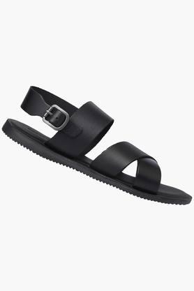 Mens Ankle Buckle Closure Formal Sandal