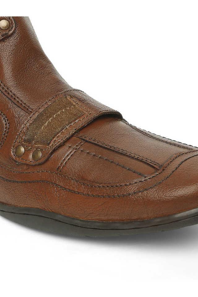 Buy BUCKAROO Tan Eva 2.0 Premium Vegan Synthetic Lace Up Men s Casual Boots Shoppers Stop
