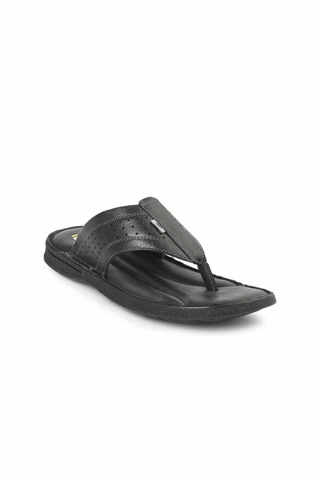 Leather thongs sandals for men in mud color | The leather craftsmen