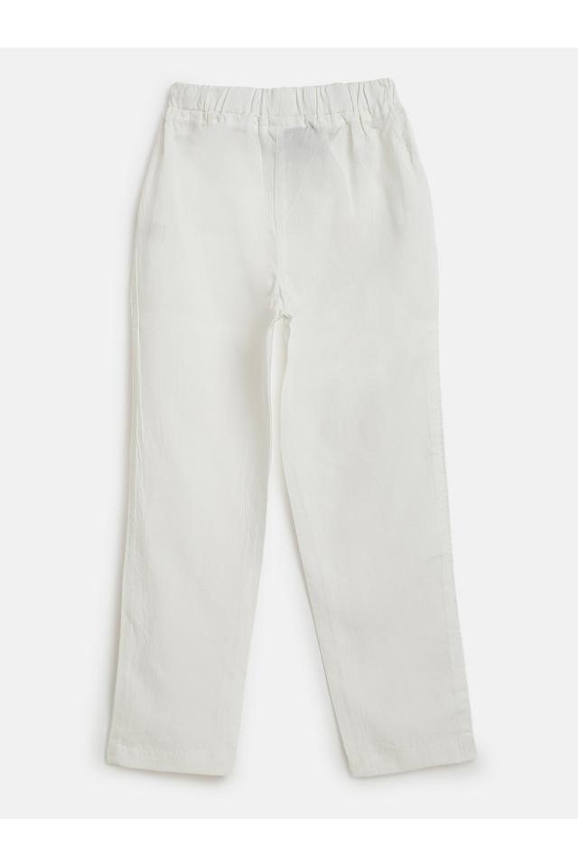 Kids white store track pants