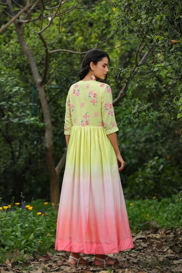 Buy Soch Pink Cotton Printed Maxi Dress for Women Online @ Tata CLiQ