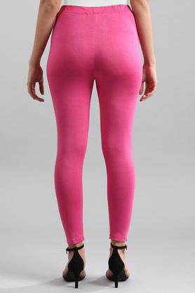 Buy AURELIA Shocking Pink Womens Solid Tights Shoppers Stop