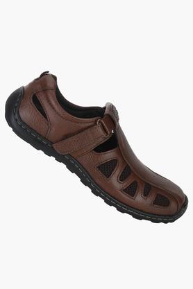 Alberto torresi men's store leather sandals and floaters