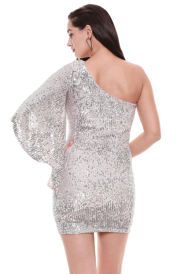 Bebe on sale silver dress