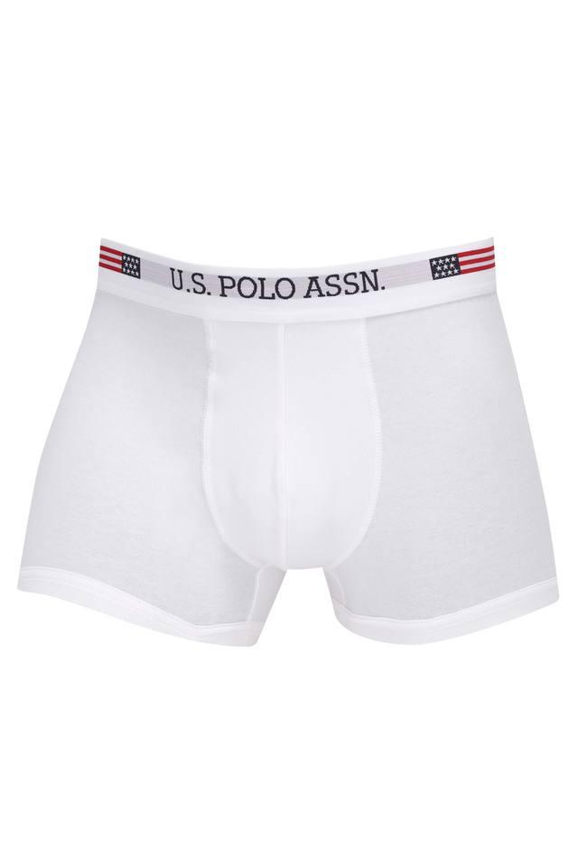 Buy U.S. POLO ASSN. White Mens Solid Briefs