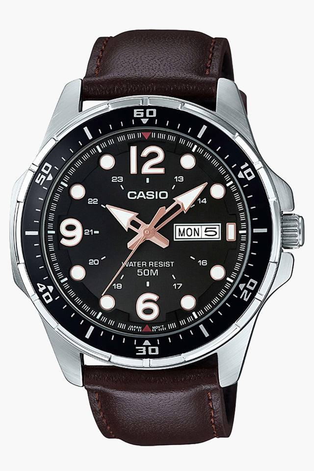 Buy CASIO Enticer 46.7 � 40 � 8.1 mm Green Dial Stainless Steel Analog Watch  for Men - E710MB-3AVDF | Shoppers Stop