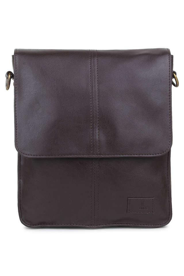 Buy LOUIS PHILIPPE Men Brown Messenger Bag Dark Brown Online @ Best Price  in India