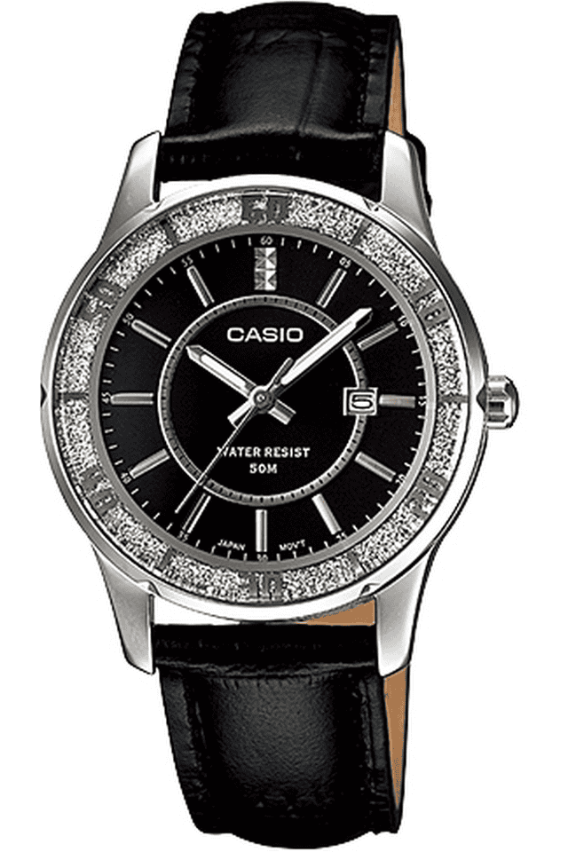 Casio enticer leather online strap