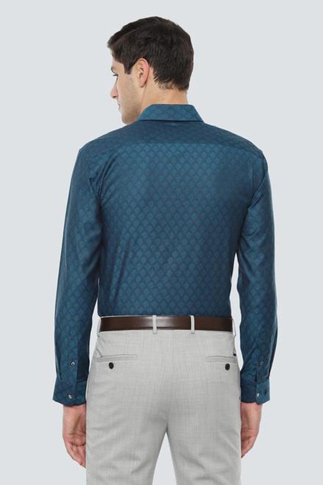 Louis Philippe Men Blue Shirt