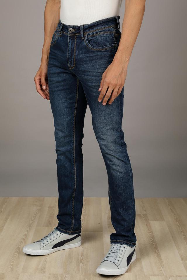 Slim Fit Heavily-Washed Jogger Jeans