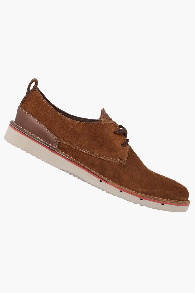 Clarks mens best sale brown casual shoes