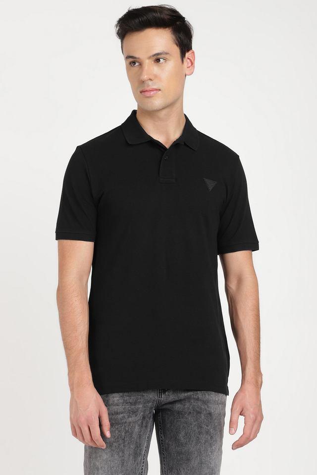 Price History of GUESS Solid Cotton Polo Men's T-Shirt(T-Shirts