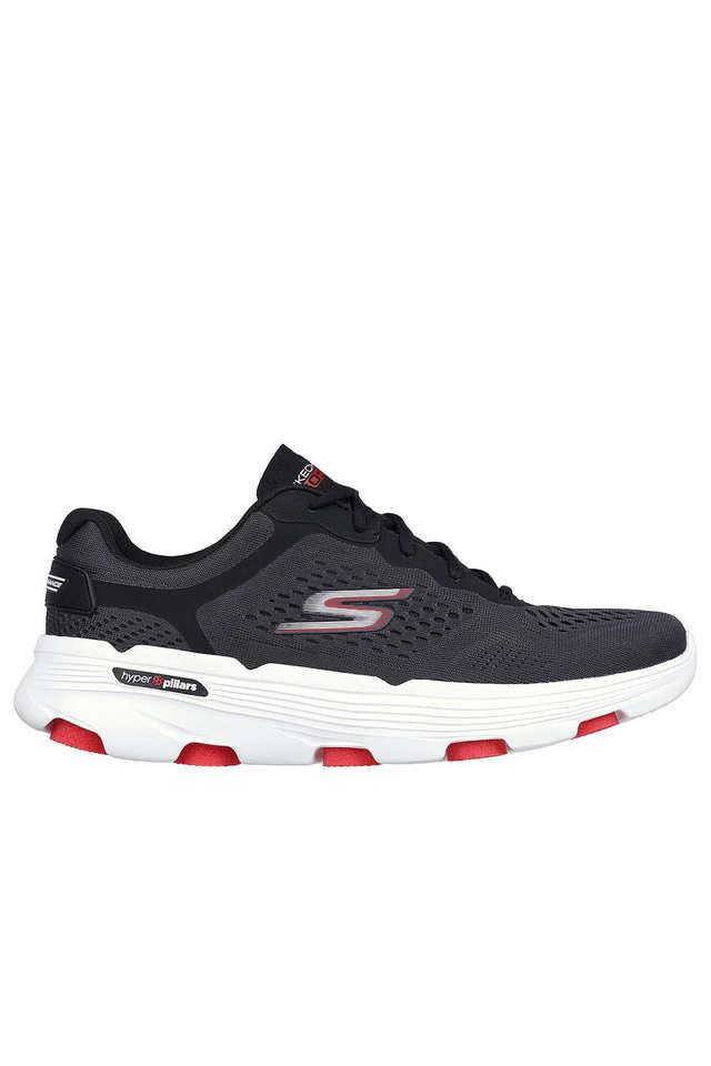 Buy SKECHERS Black Synthetic Lace Up Men s Casual Shoes Shoppers Stop