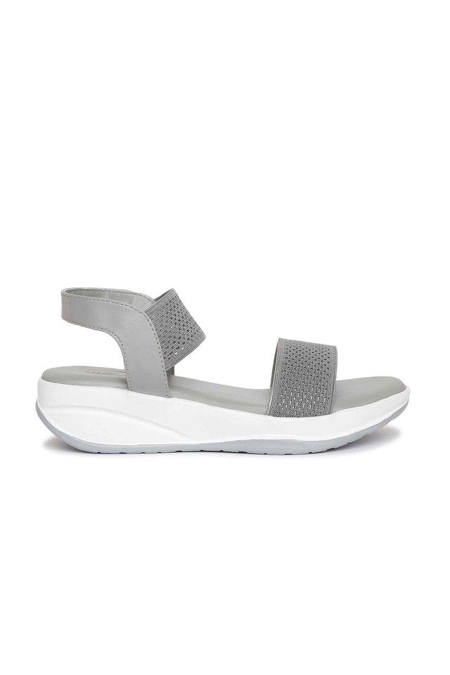 Buy Grey Flat Sandals for Women by ELLE Online | Ajio.com