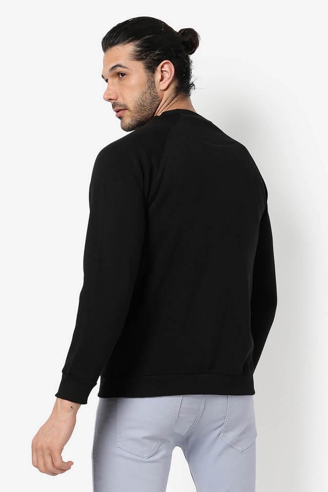 Campus sutra full sales sleeve solid men's sweatshirt