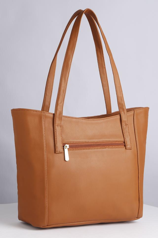 Franklin Covey Tan Leather Tote Work Bag Purse